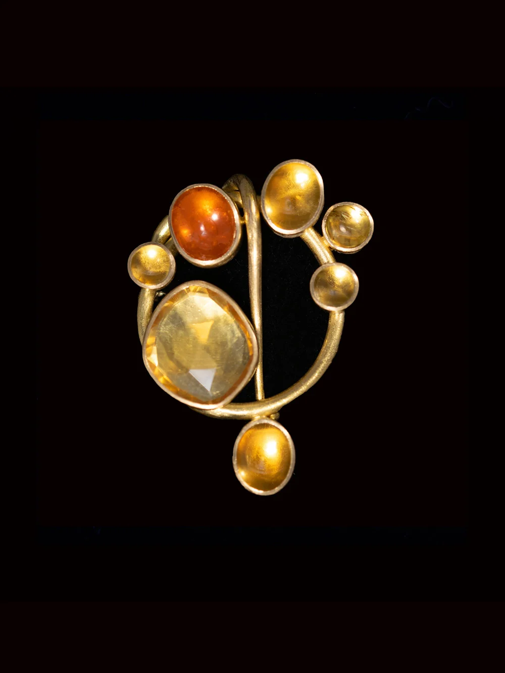 Yellow Stone Collection Brooch