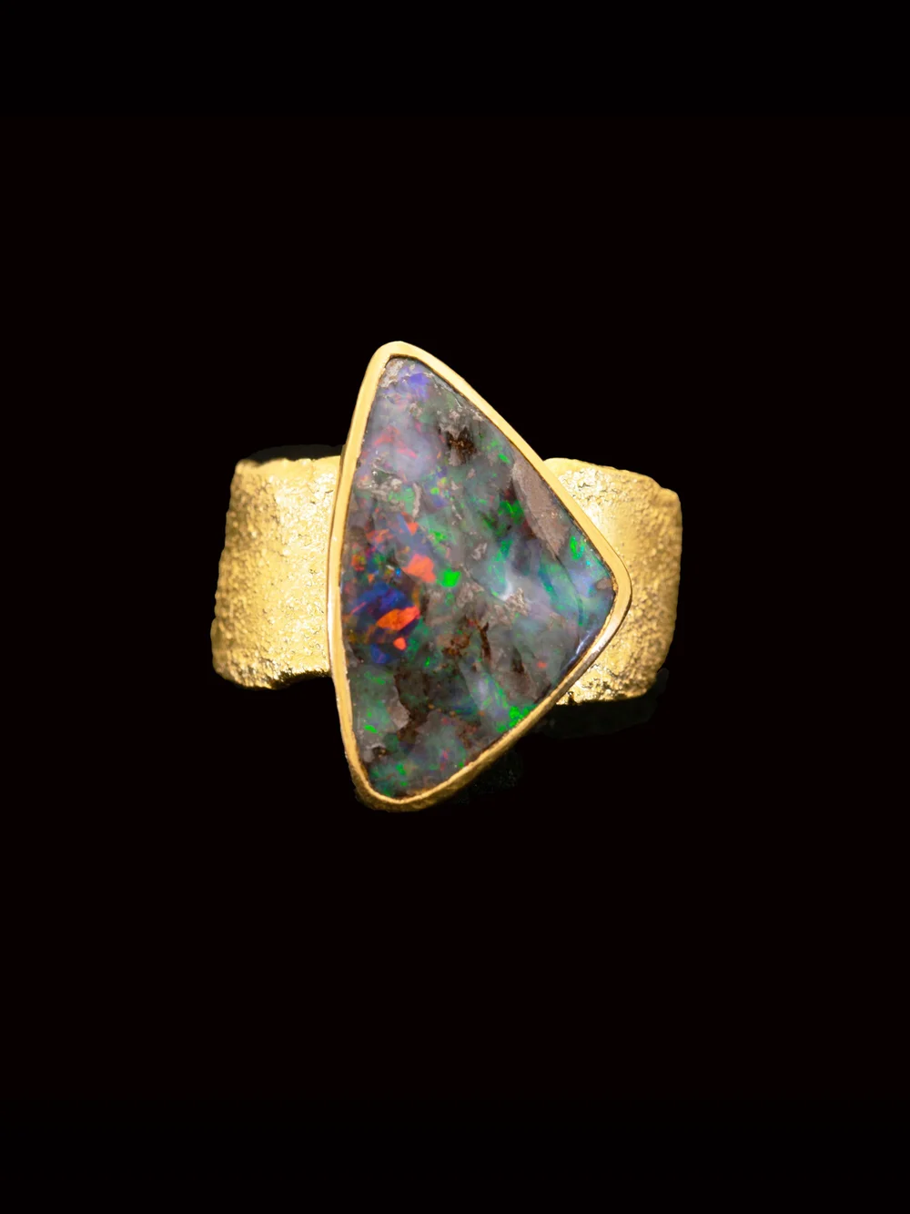 Boulder Opal Ring