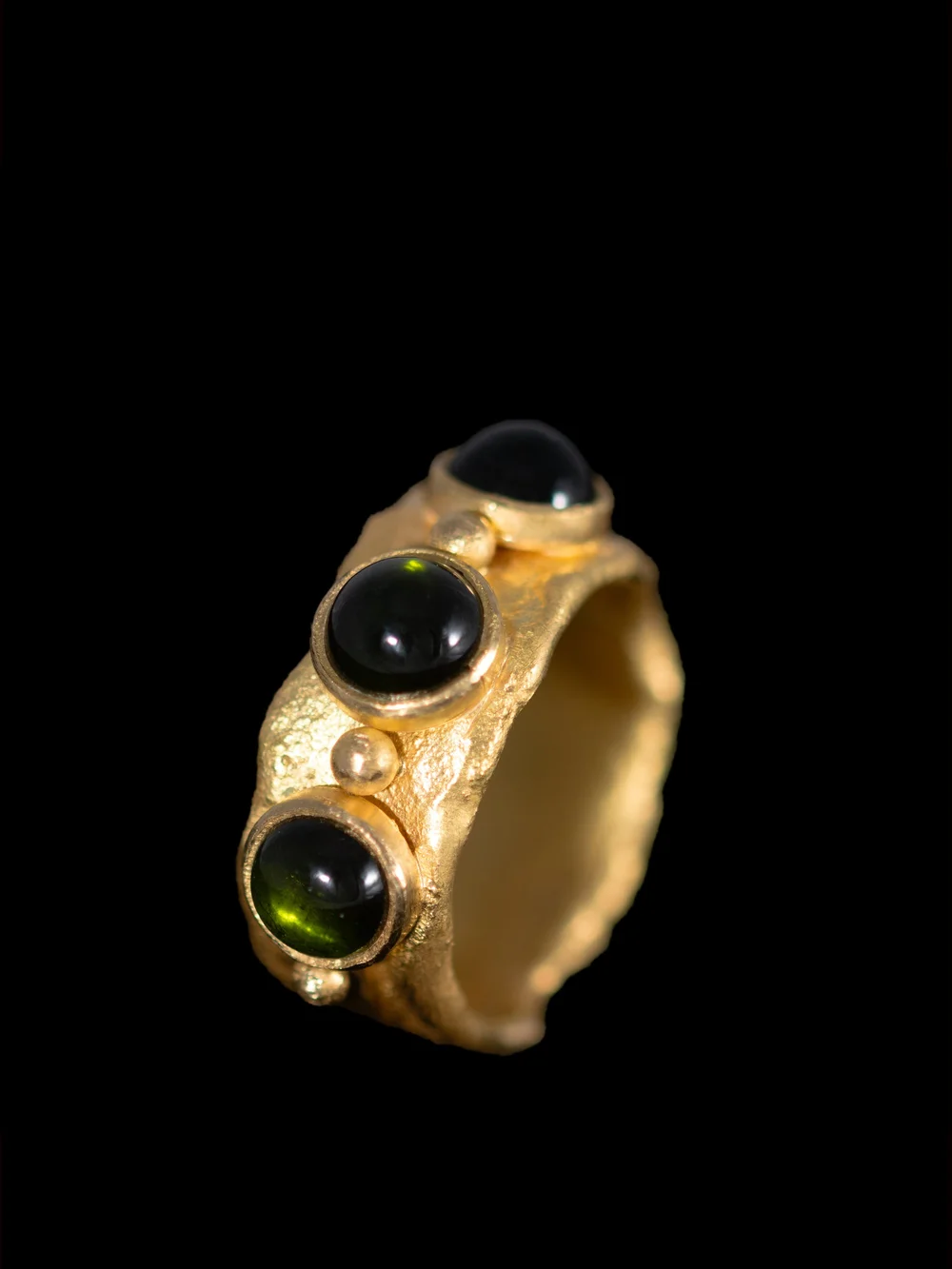 Green Tourmaline & 22ct Gold Ring