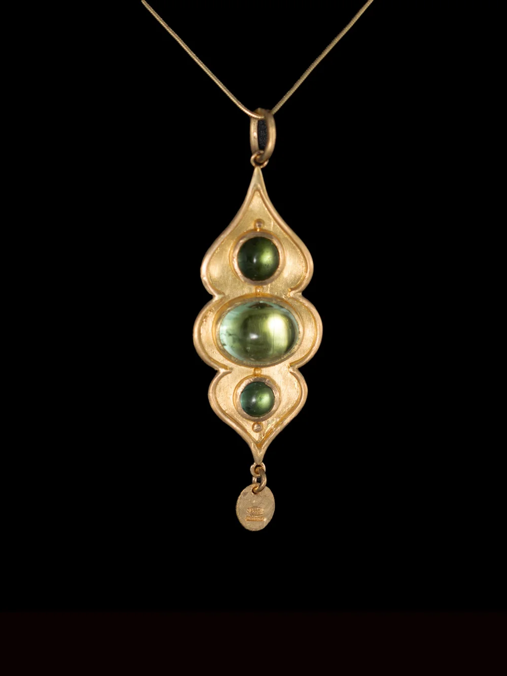 Ottoman Inspired Tourmaline Pendant 