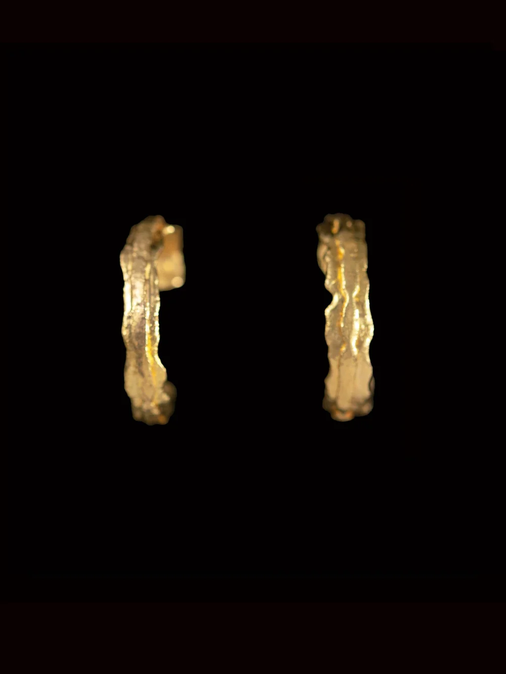 22ct Half Hoop Gold Earrings