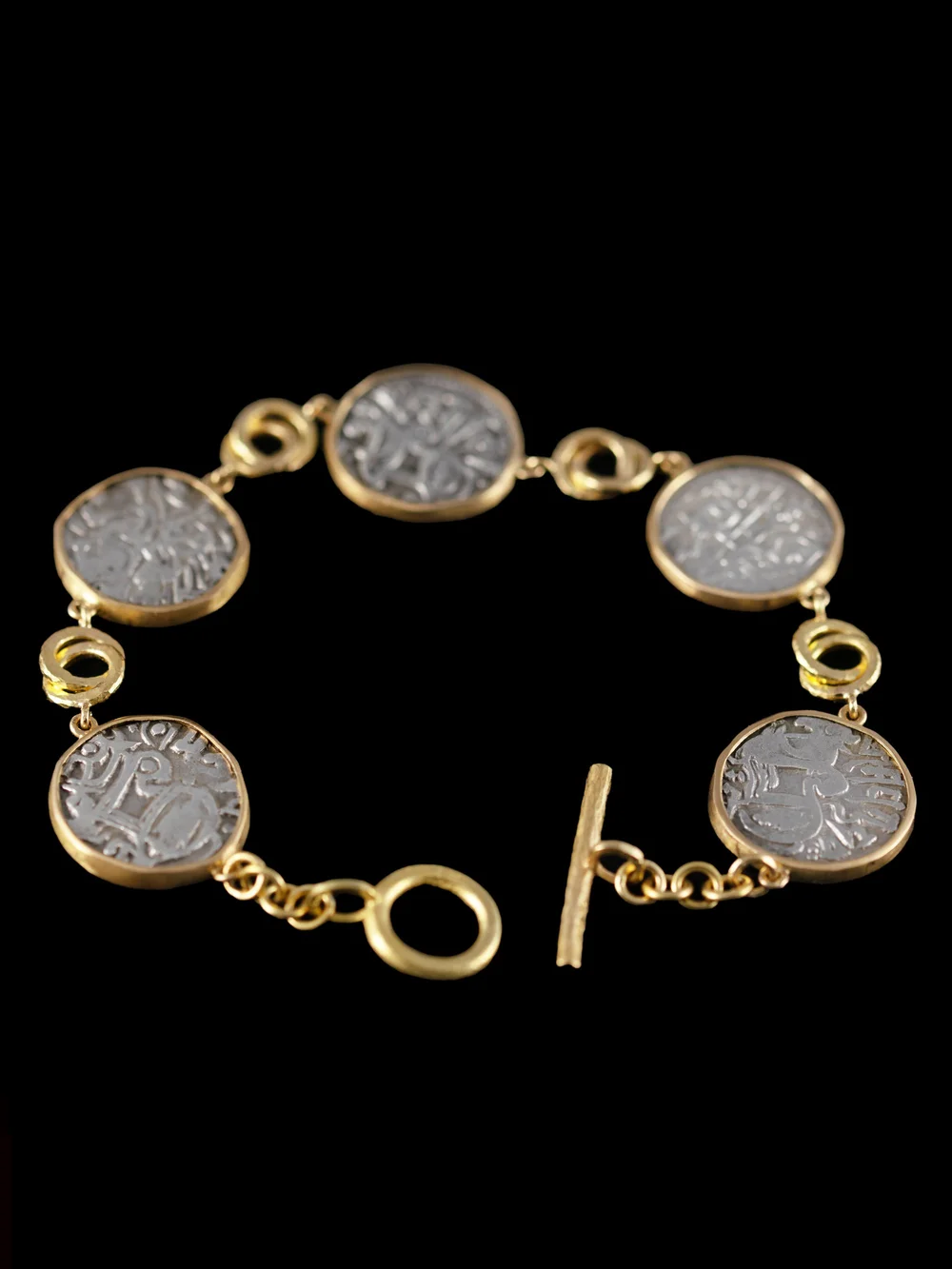 Ancient Silver Coin Bracelet