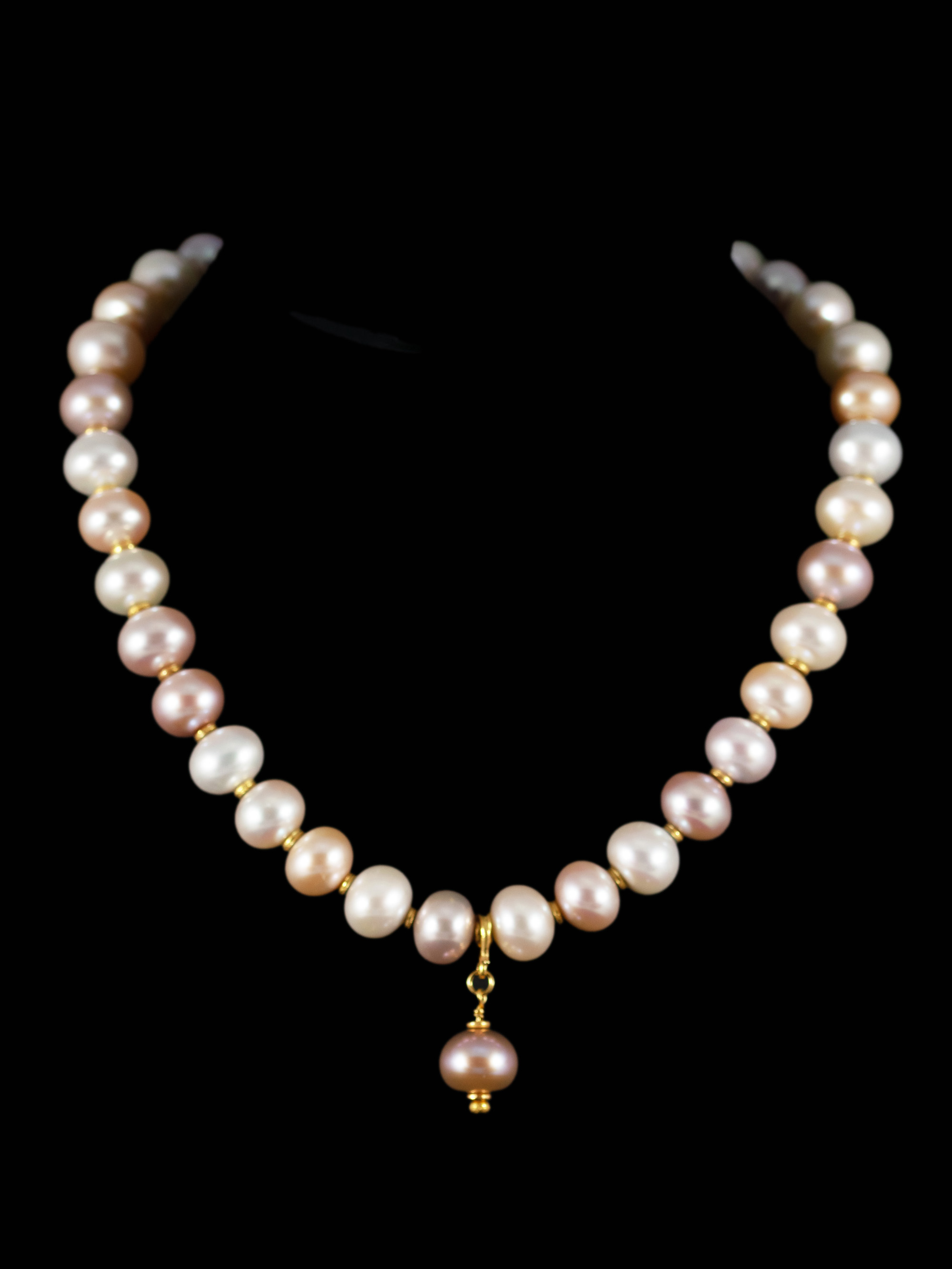 Large Pale Pearl Necklace