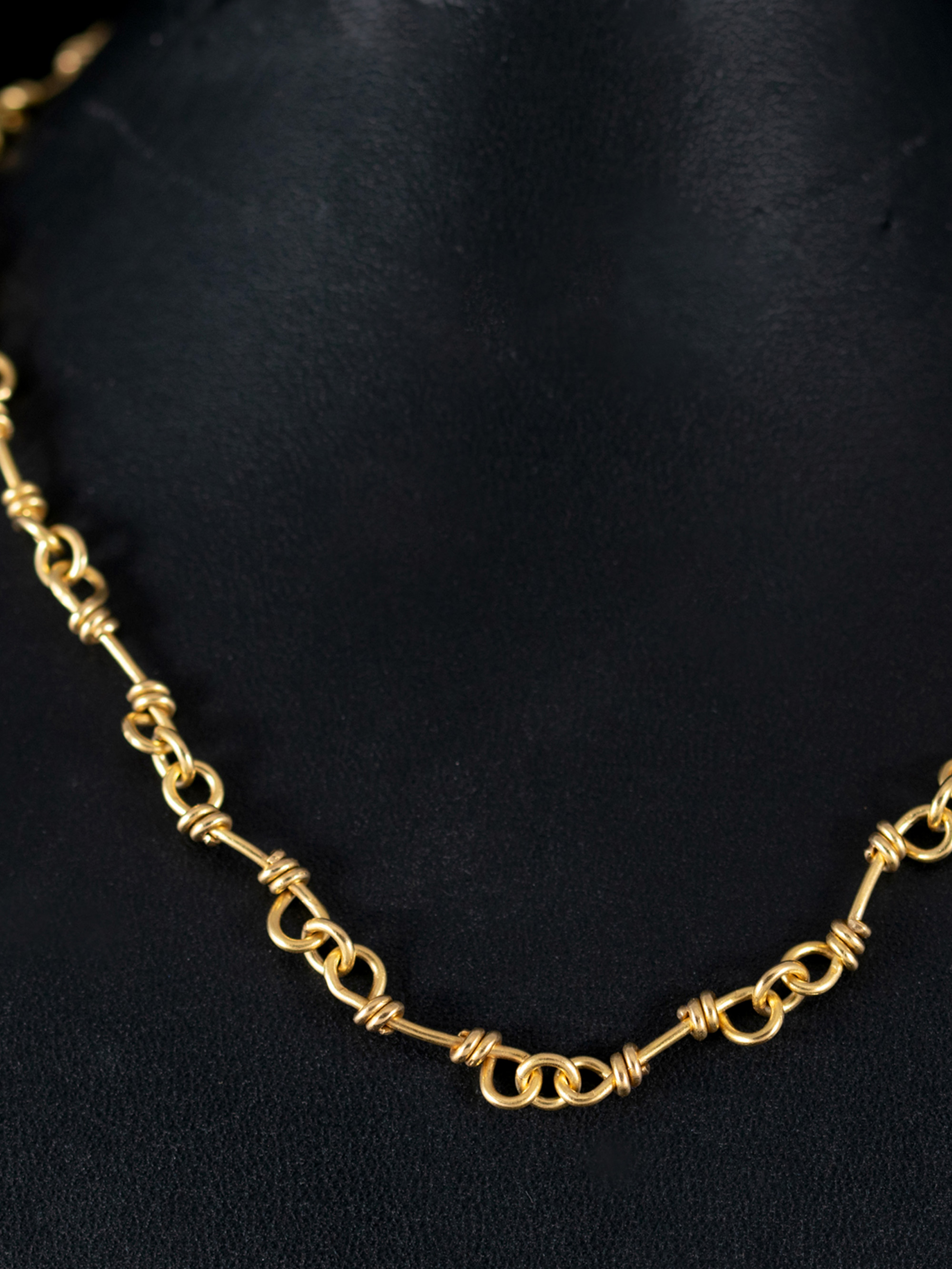 Gold Roman Motif Necklace