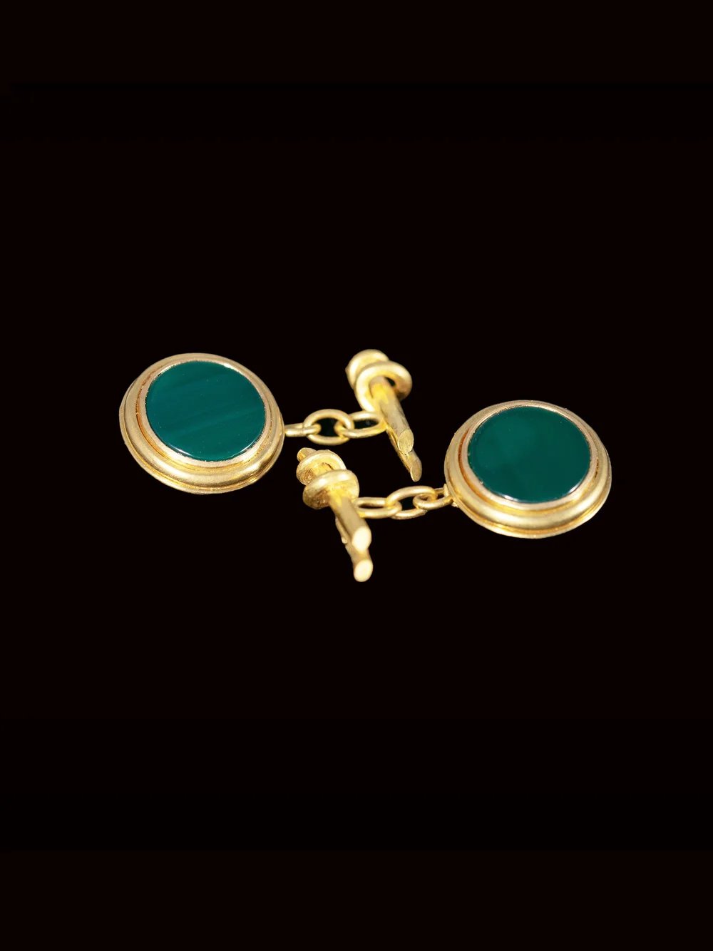Green Agate Cufflinks