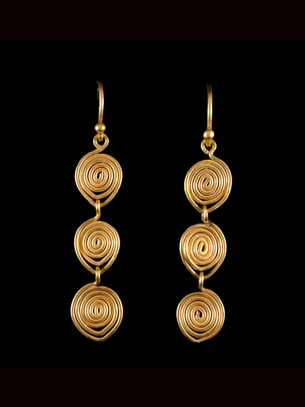 22ct Gold Coil Earrings