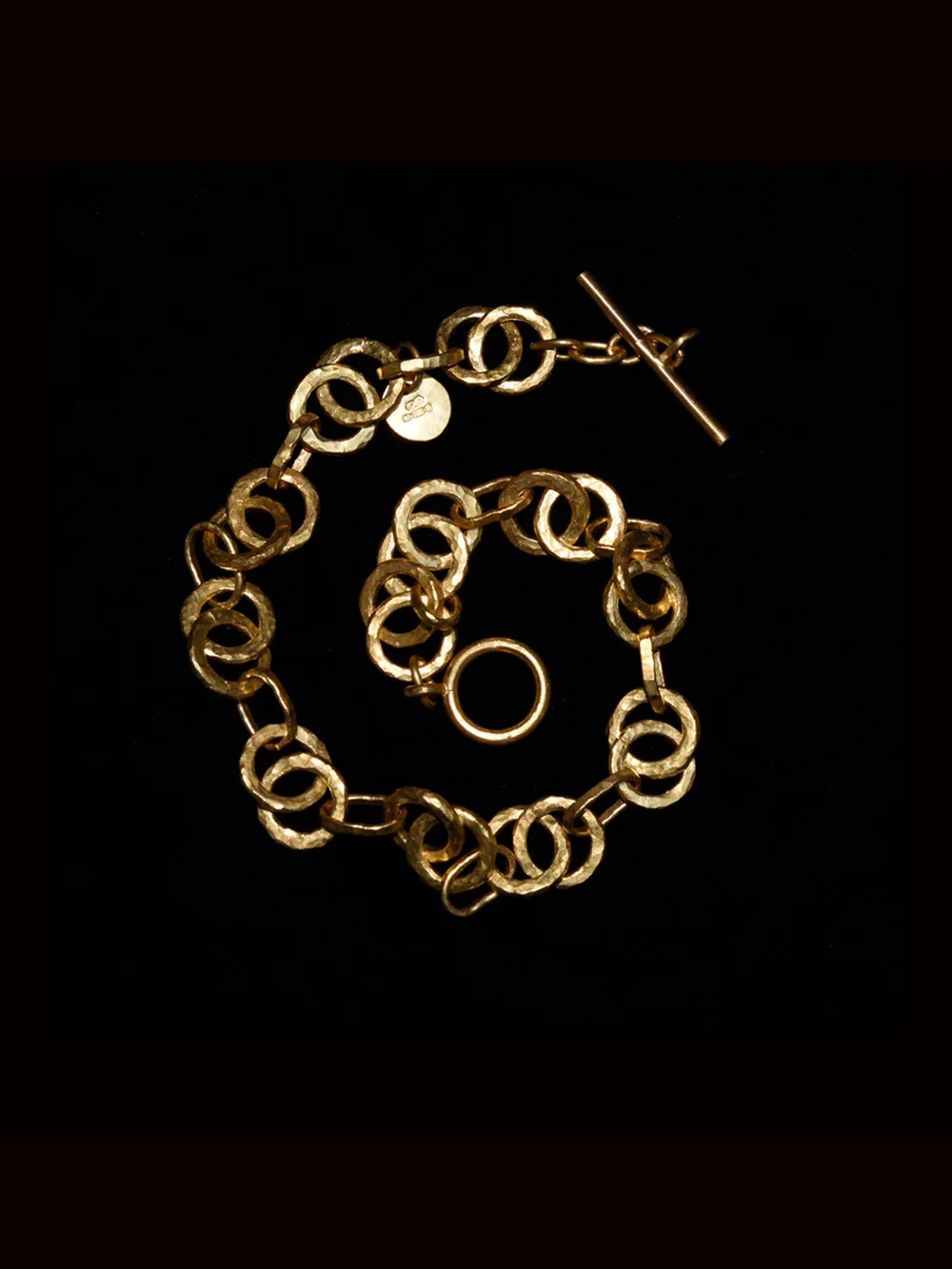 Double Linked Gold Bracelet