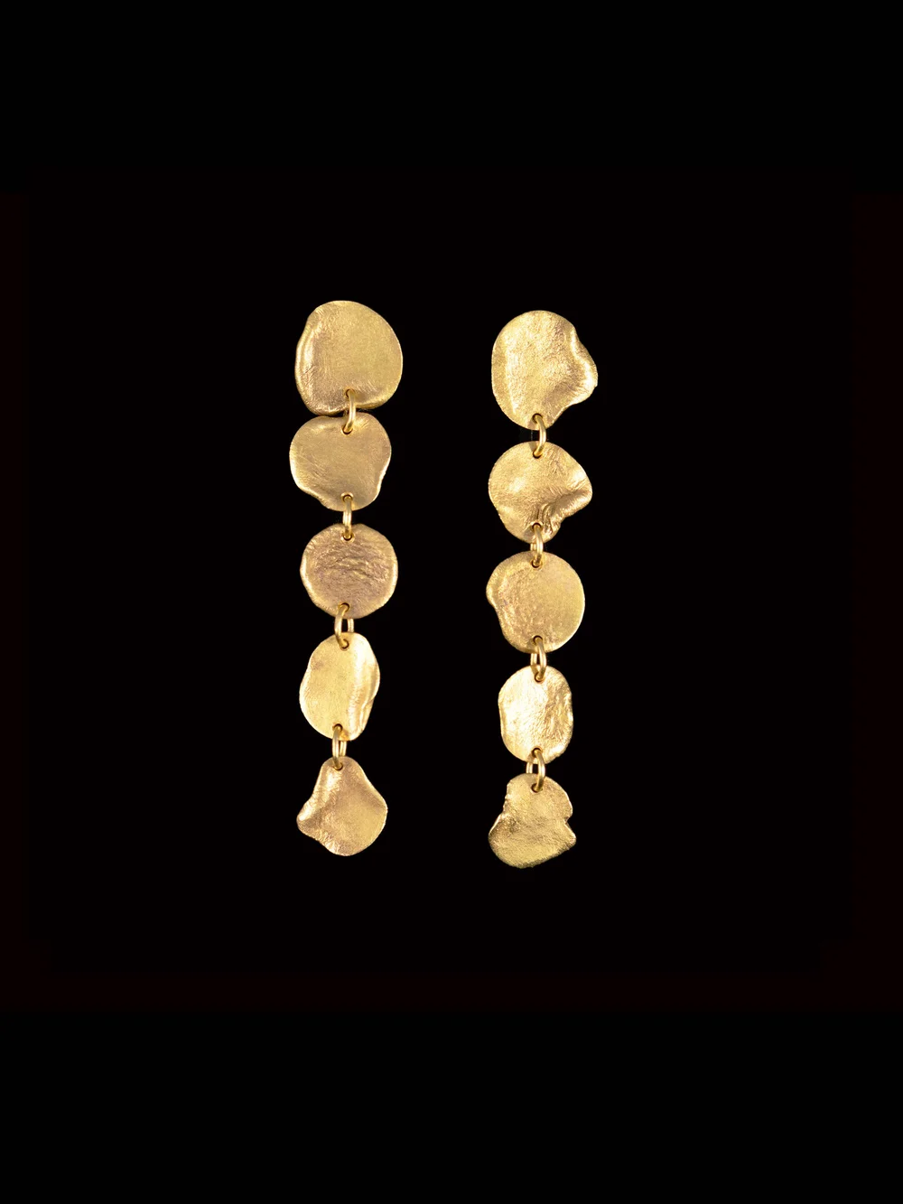 Gold Flake Earrings