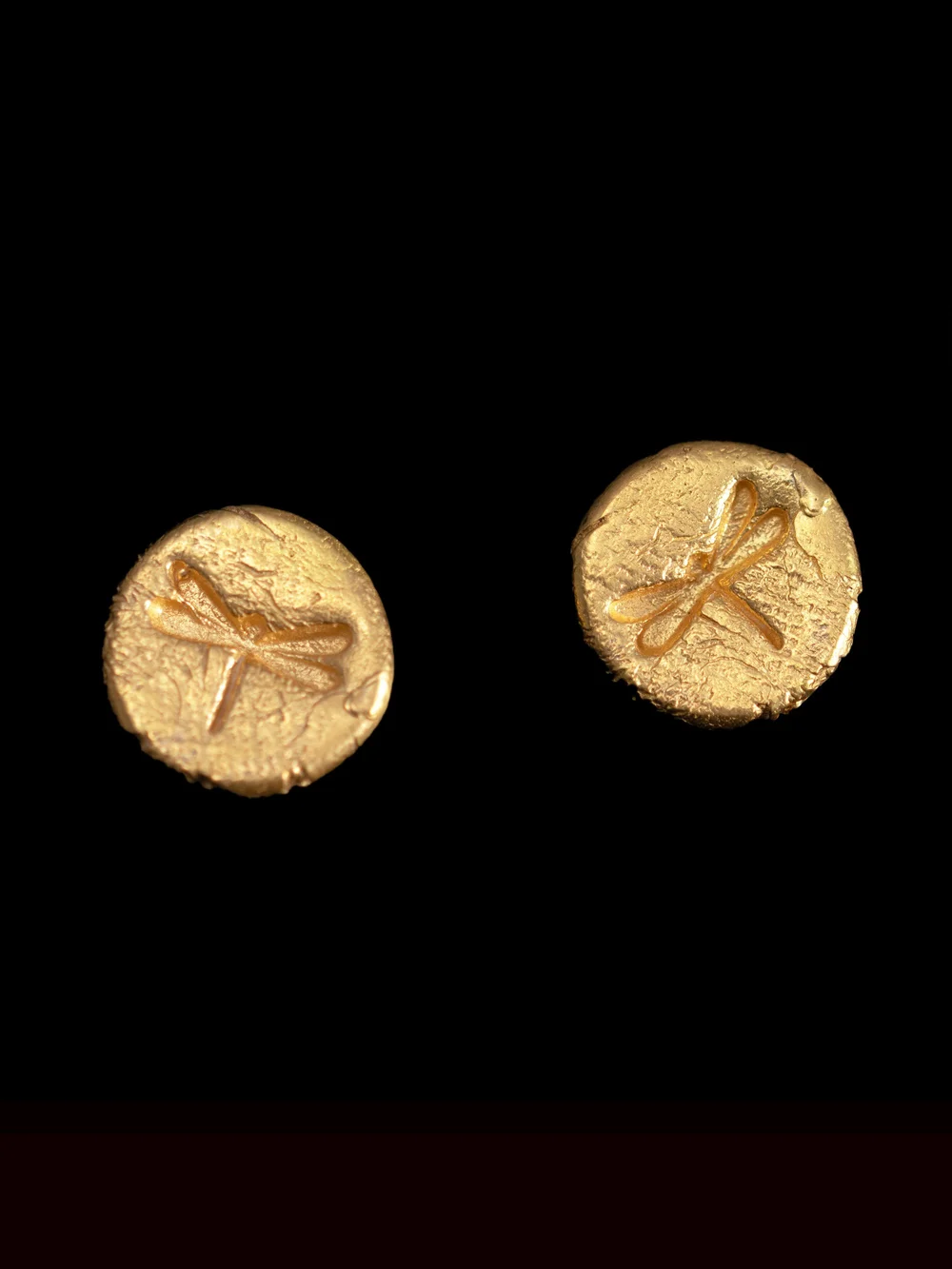 22ct Gold Dragonfly Stud Earrings